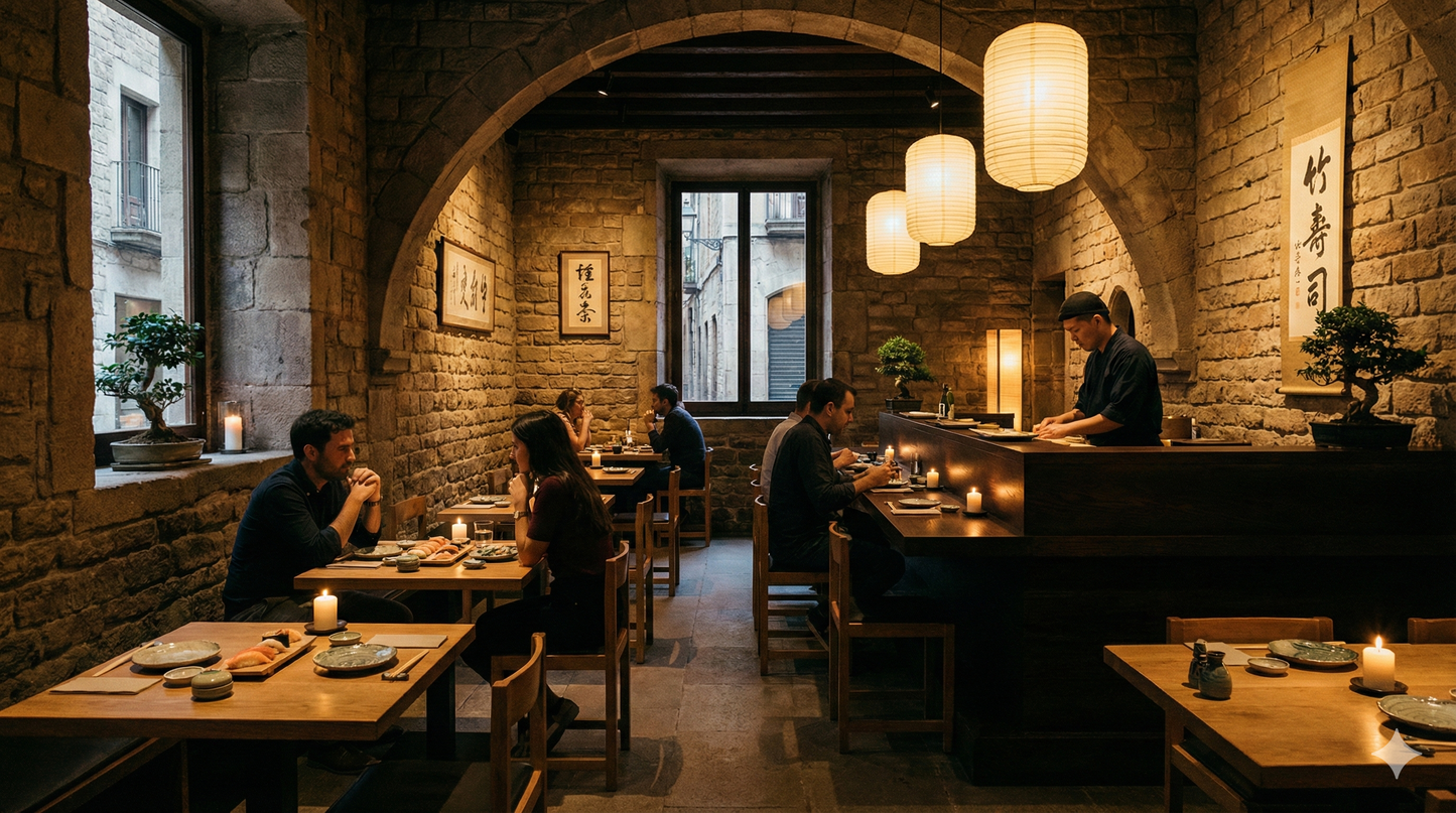 Cena Japonesa en un Espacio Histórico